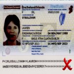 Passport image with poor lighting — too dark or too bright to meet document standards for international student applications to Iranian universities via Alma Safir. 